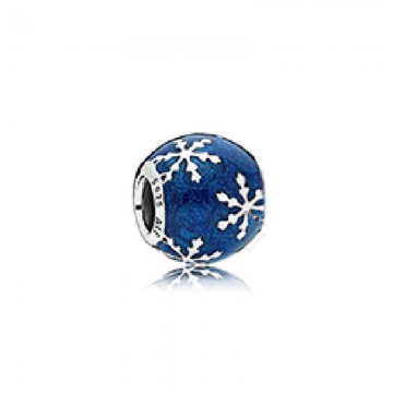 Blue Christmas Enamel Charms DOCJ9875